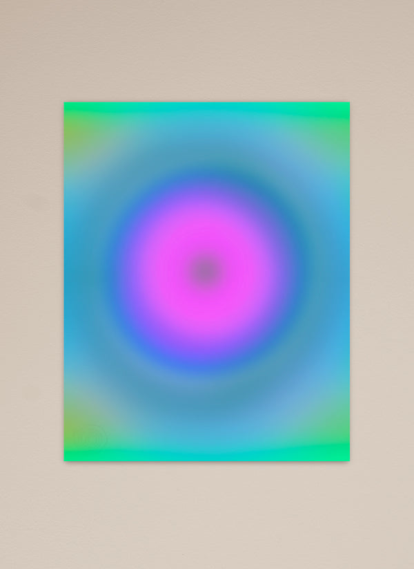 40x50cm poster print focus blurred blue pink purple green abstract modern art