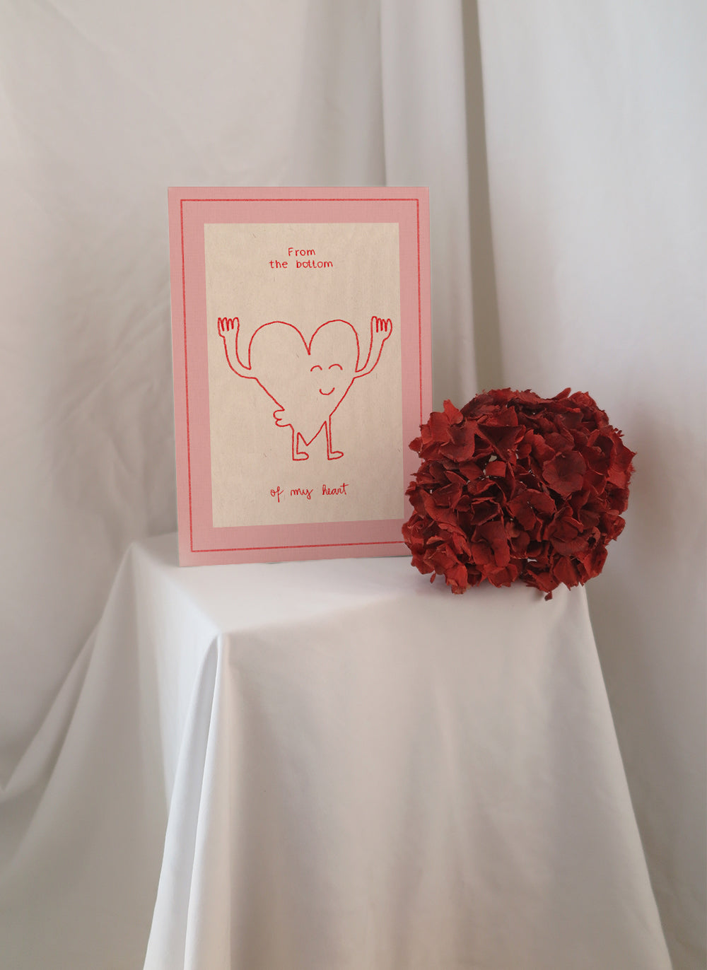 romantic friendship poster print love pink illustration valentines day home decoration