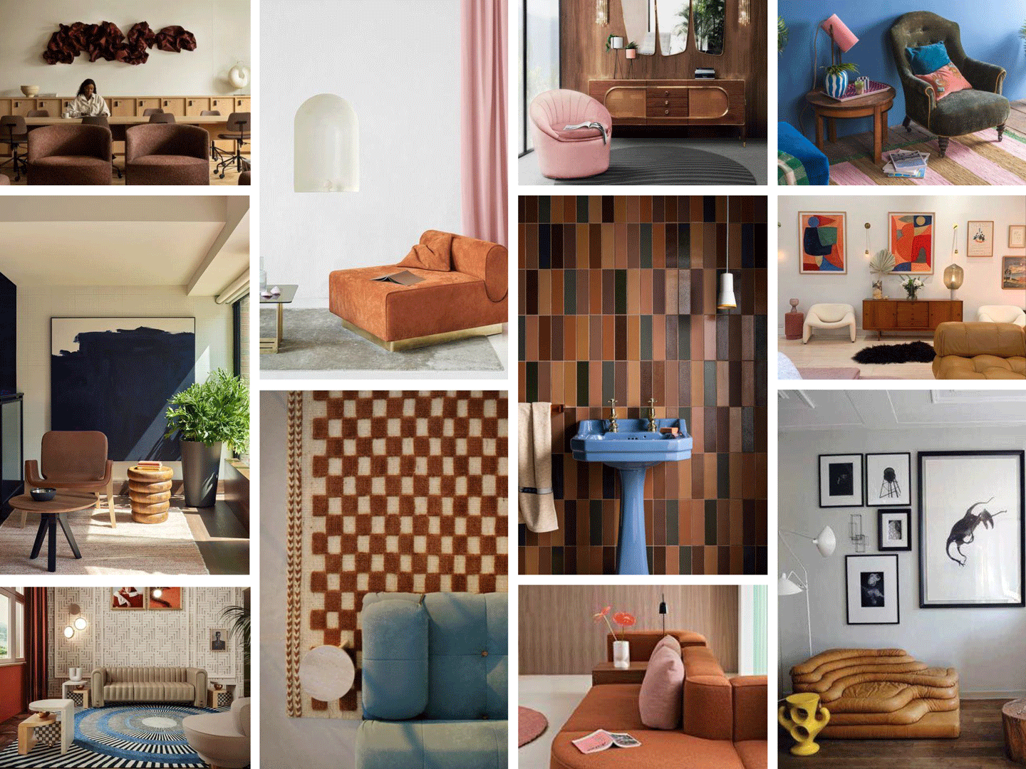 Colors that combine with brown in decoration