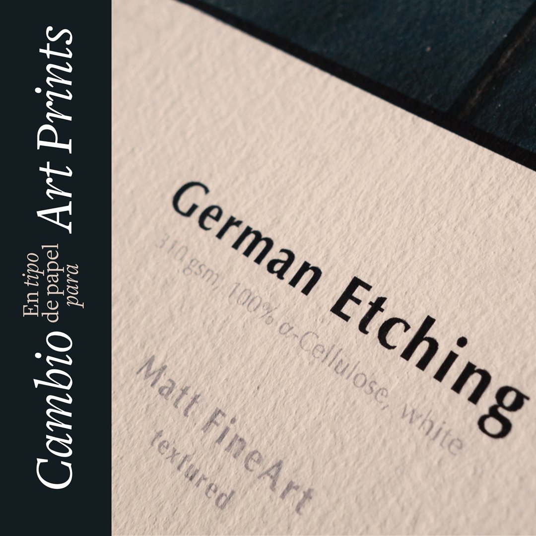 Cambio de papel en Art Prints | Alma Studio Bcn