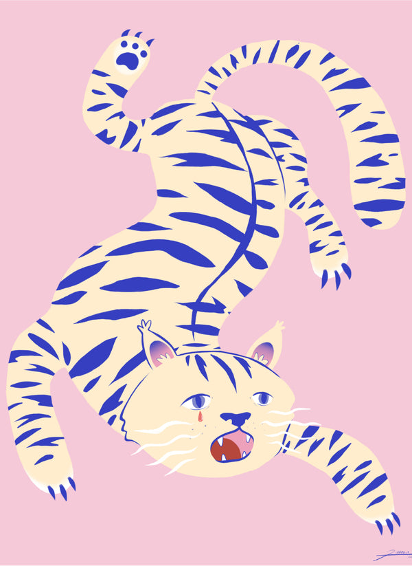 Impresión de tigre bebé