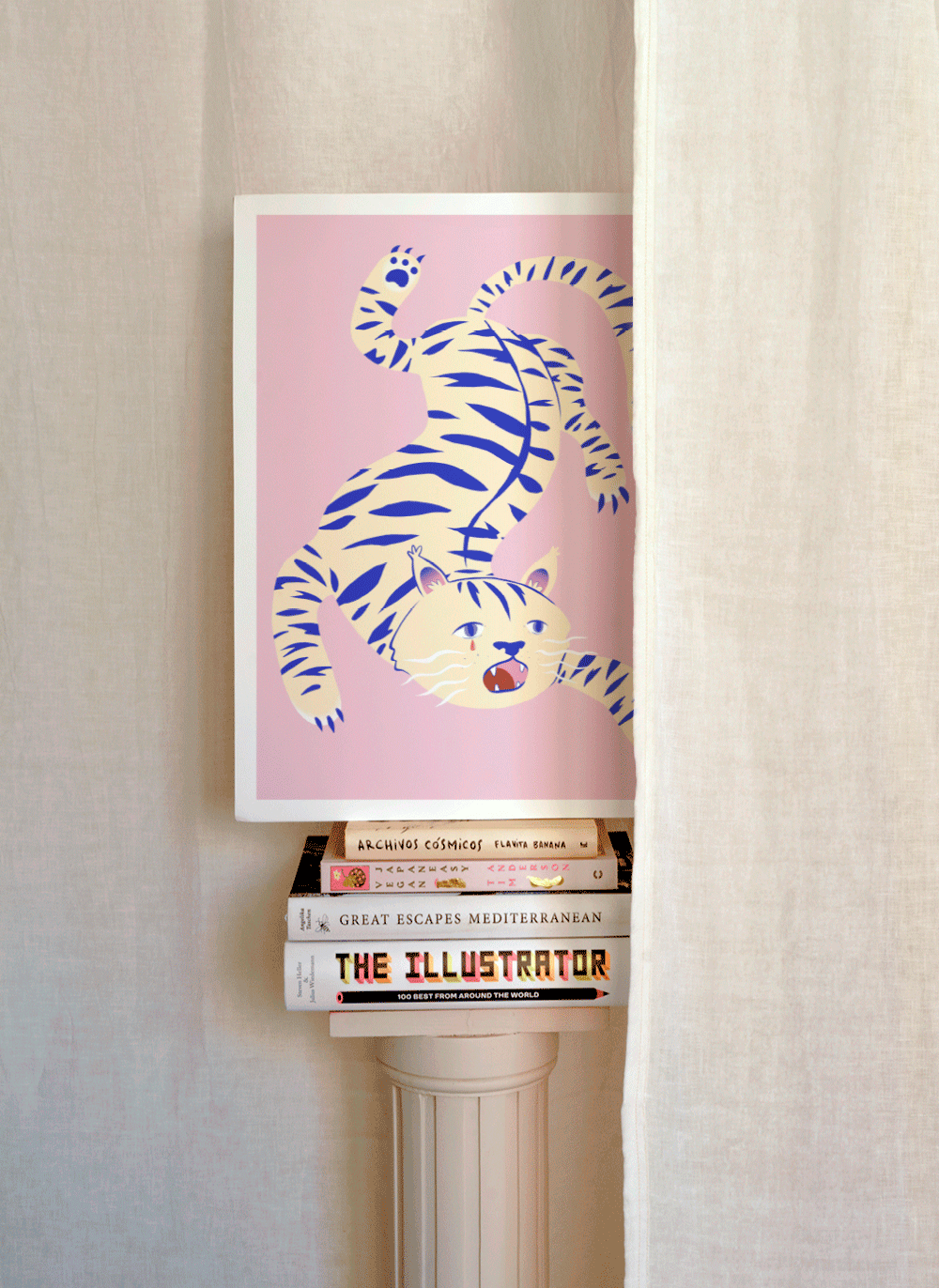 Baby Tiger Poster Print Home Decoration
