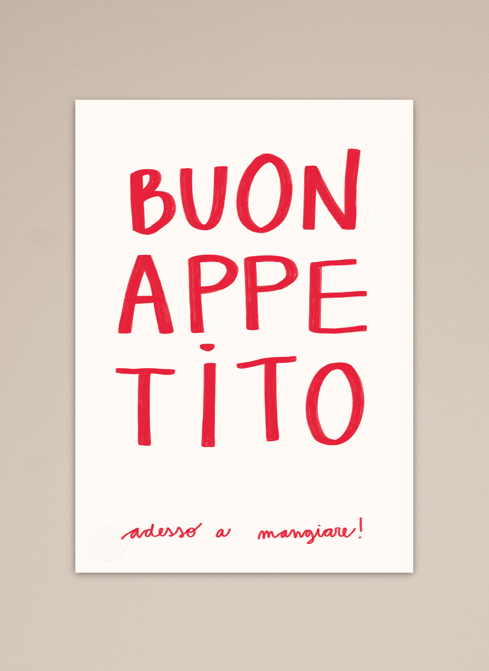 Buon Appetito Poster Print 50 x 70 cm Kitchen Collection