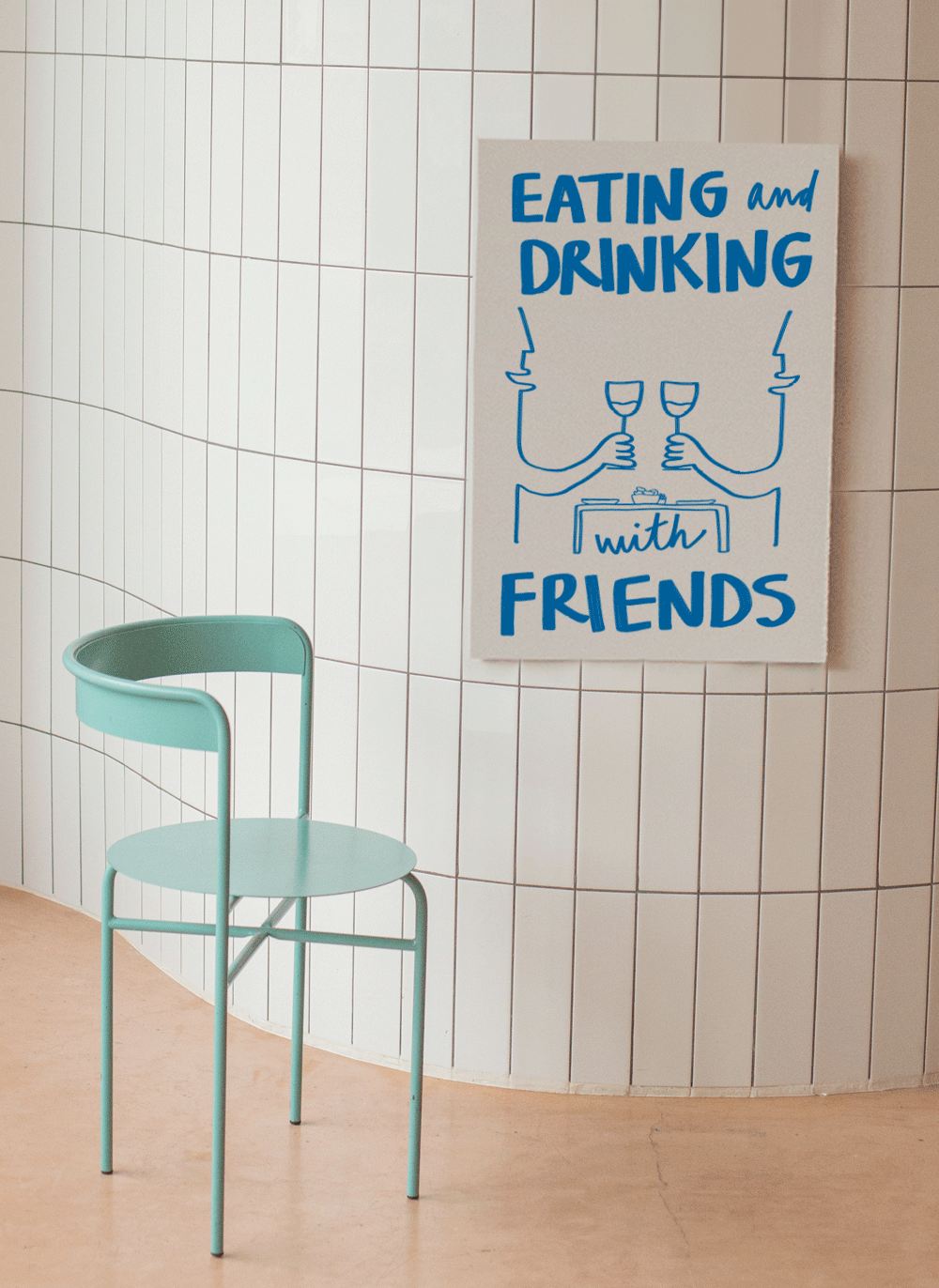 eating and drinking poster print kitchen collection friends