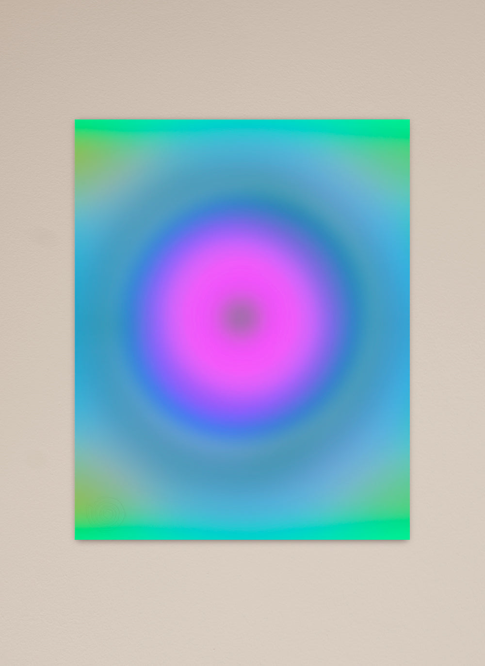 40x50cm poster print focus blurred blue pink purple green abstract modern art