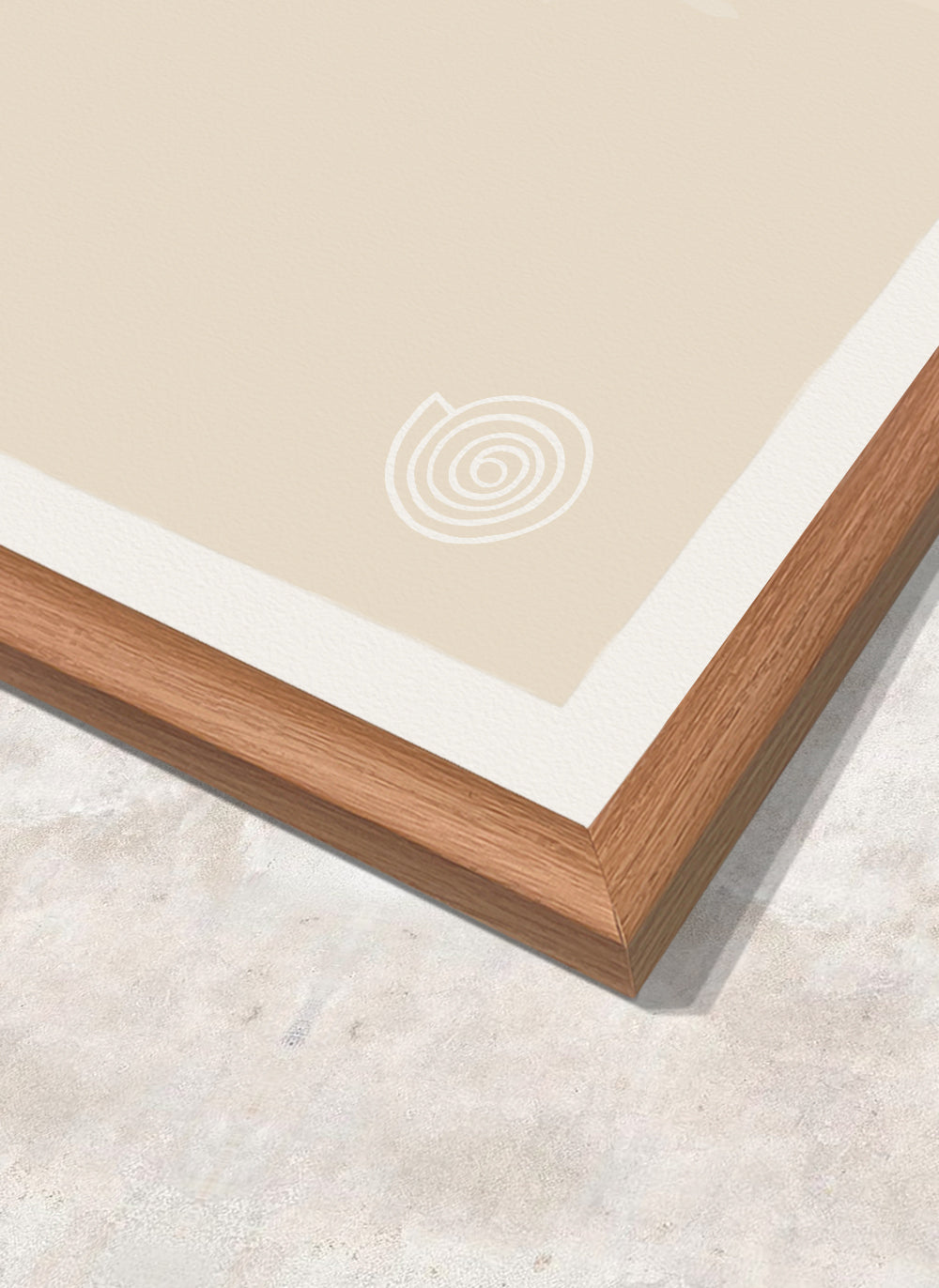 Light Oak Wood Frame