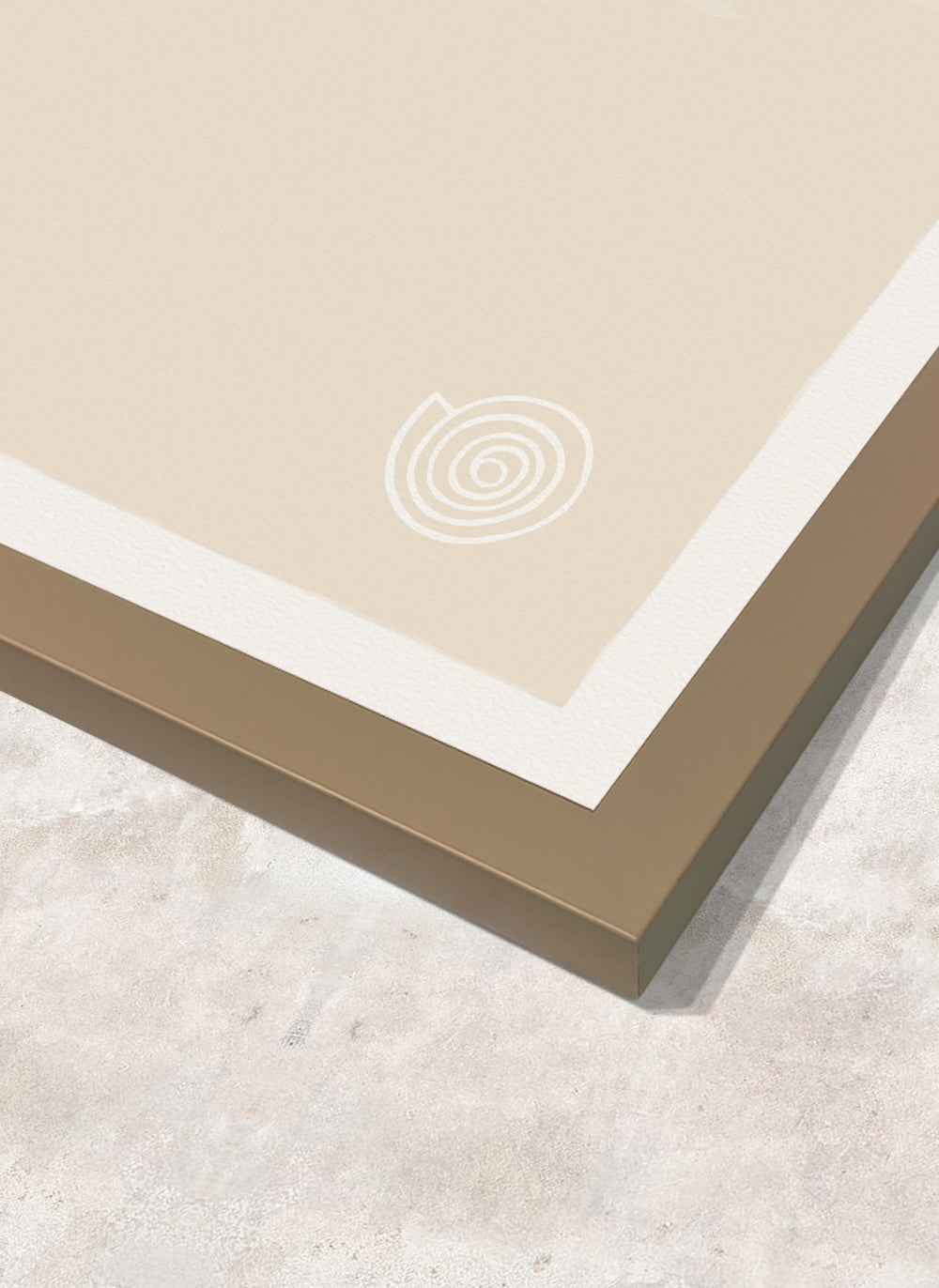 Tan Wood Frame