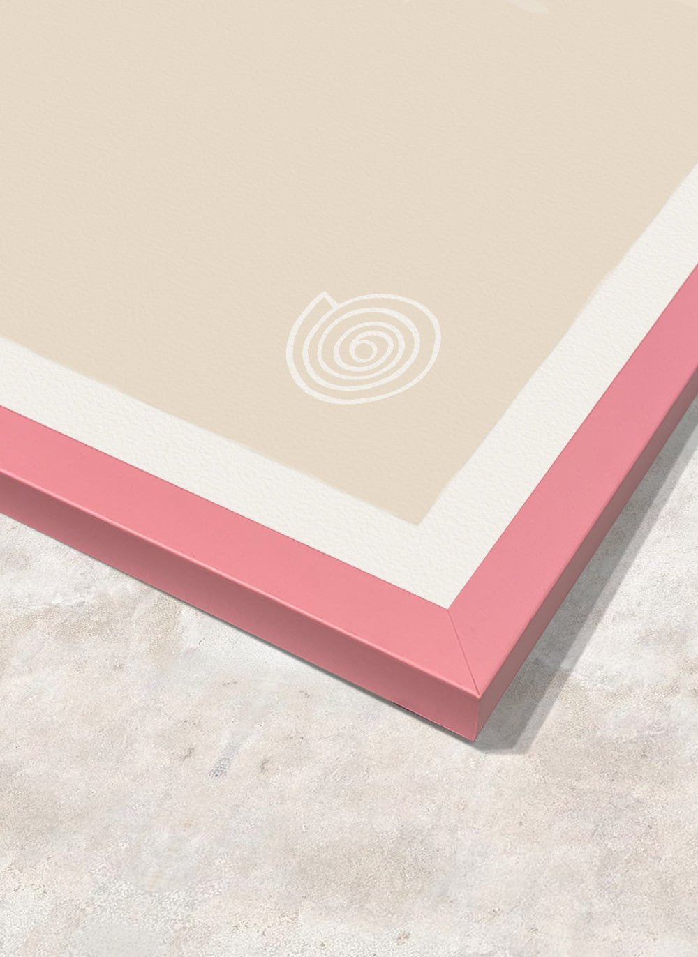 Pink Wood Frame