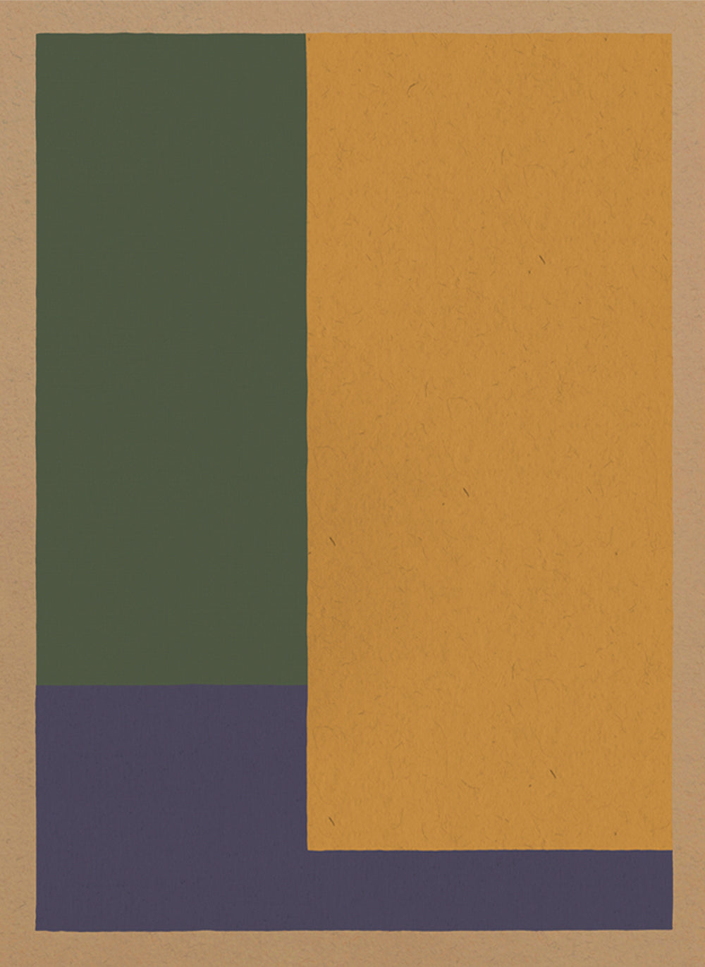 Poster Print yellow green blue craft paper texture vertical
