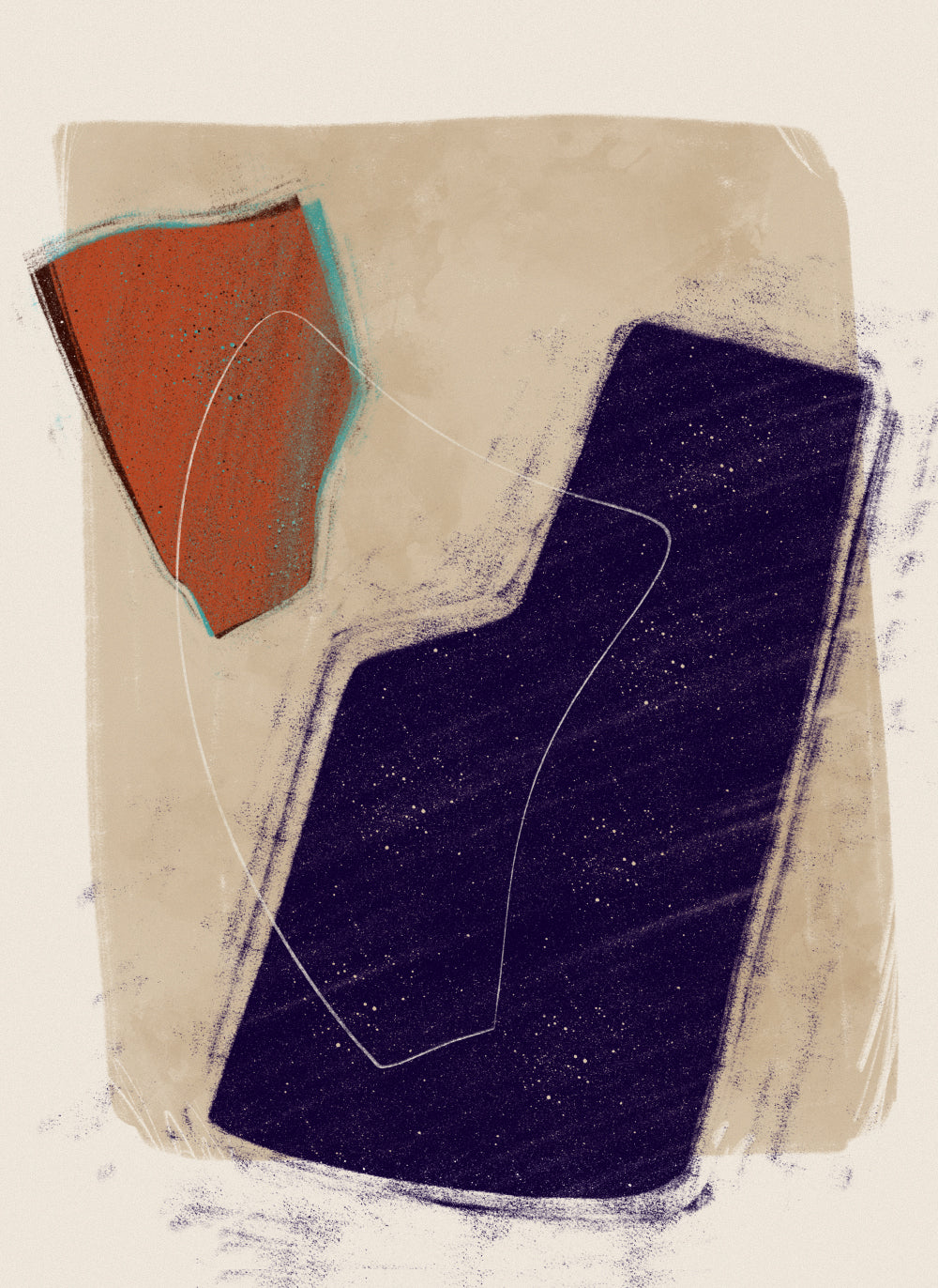 Abstract forms Poster