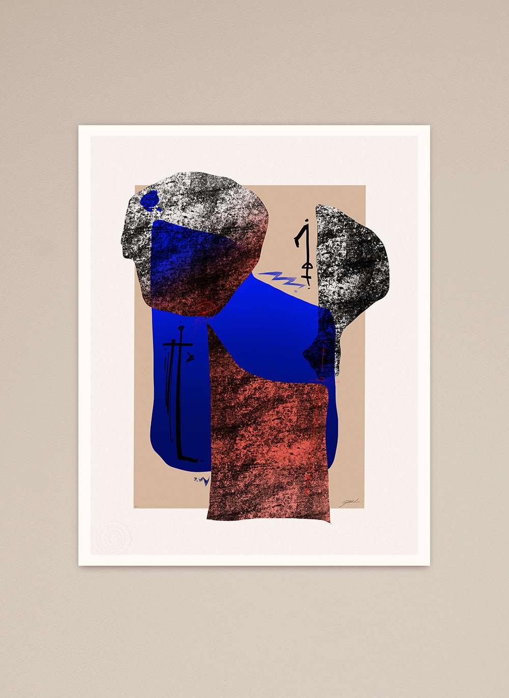 Contrastes Poster print 40 x 50 cm abstract