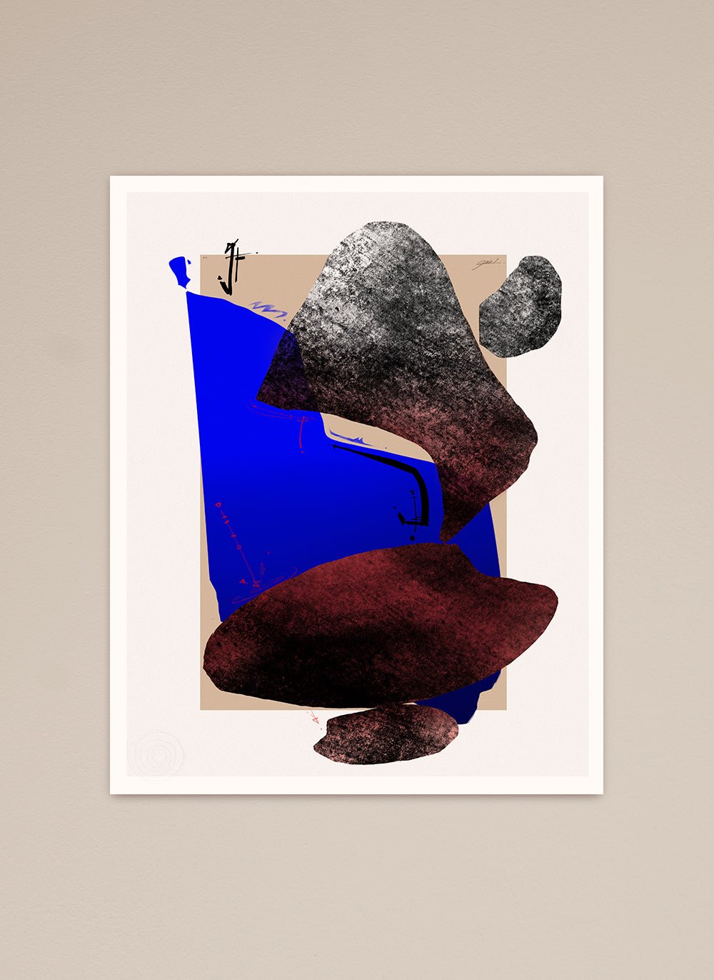 Familiares poster print rock blue bedroom man